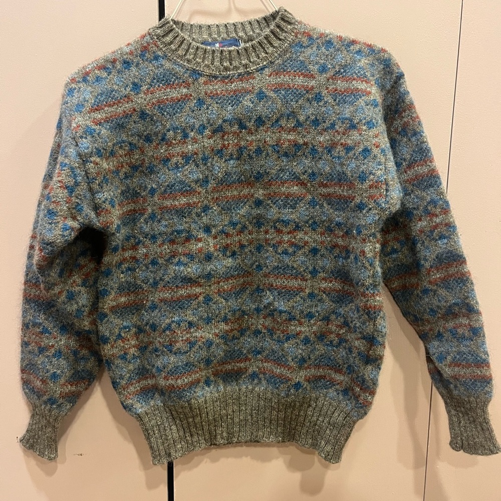 Vintage wool Patterned Sweater
